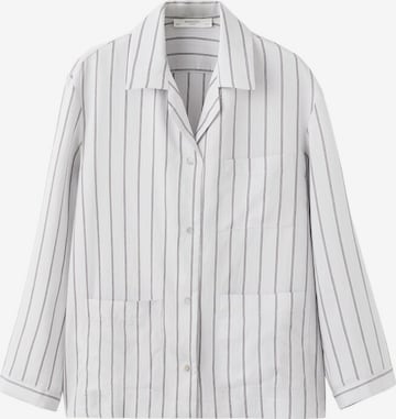 MANGO Schlafshirt 'Forzza' in Weiß: Vorderseite