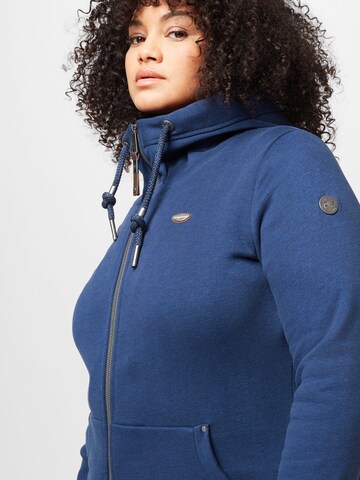 Ragwear Plus - Sudadera con cremallera 'NESKA' en azul