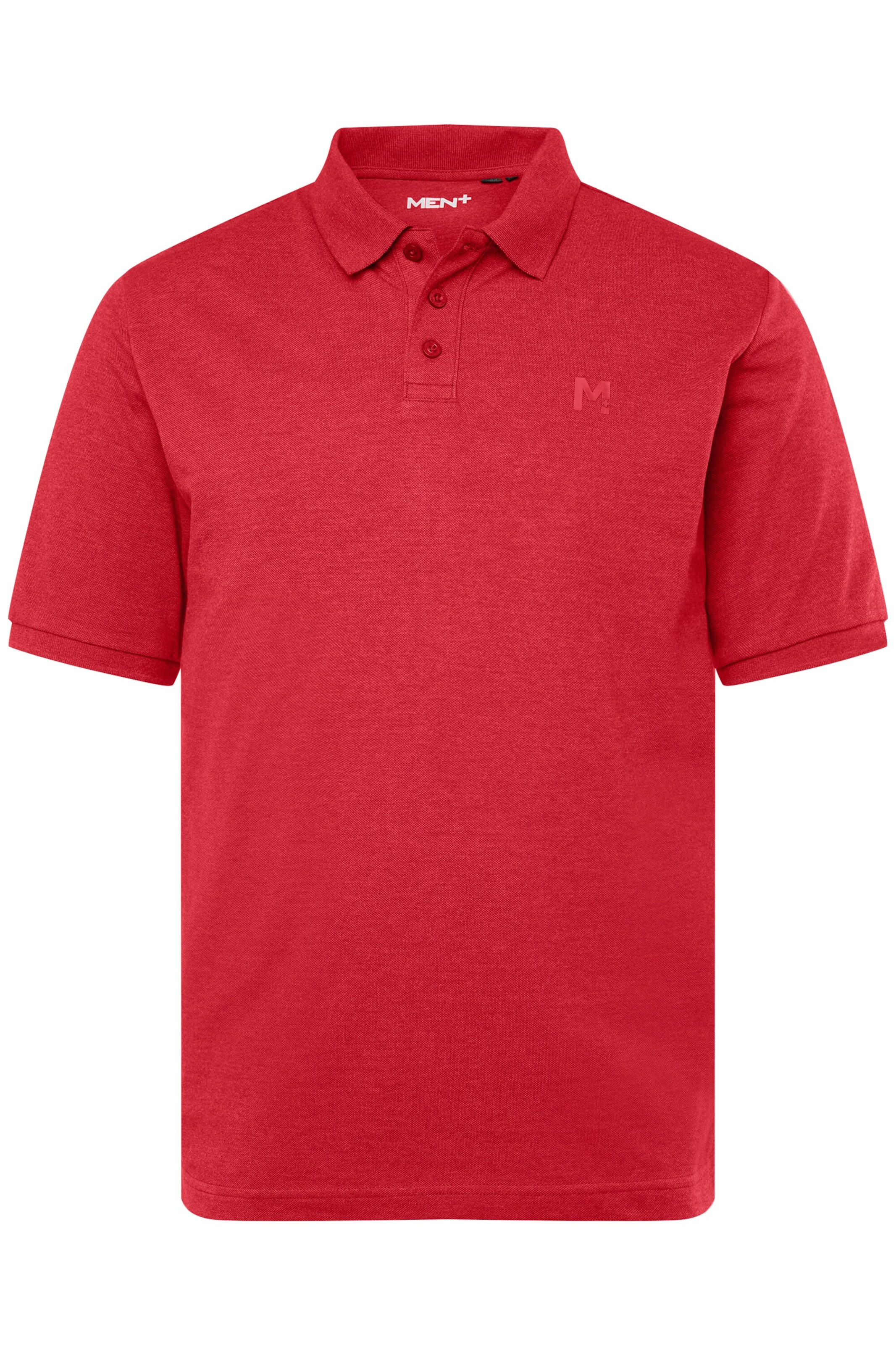 Men Plus Shirt in Red: front