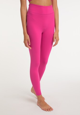 Skinny Leggings IZIA en rose : devant