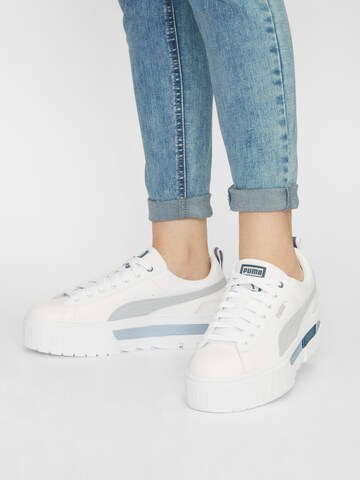 PUMA Platform trainers 'Mayze' in White: front