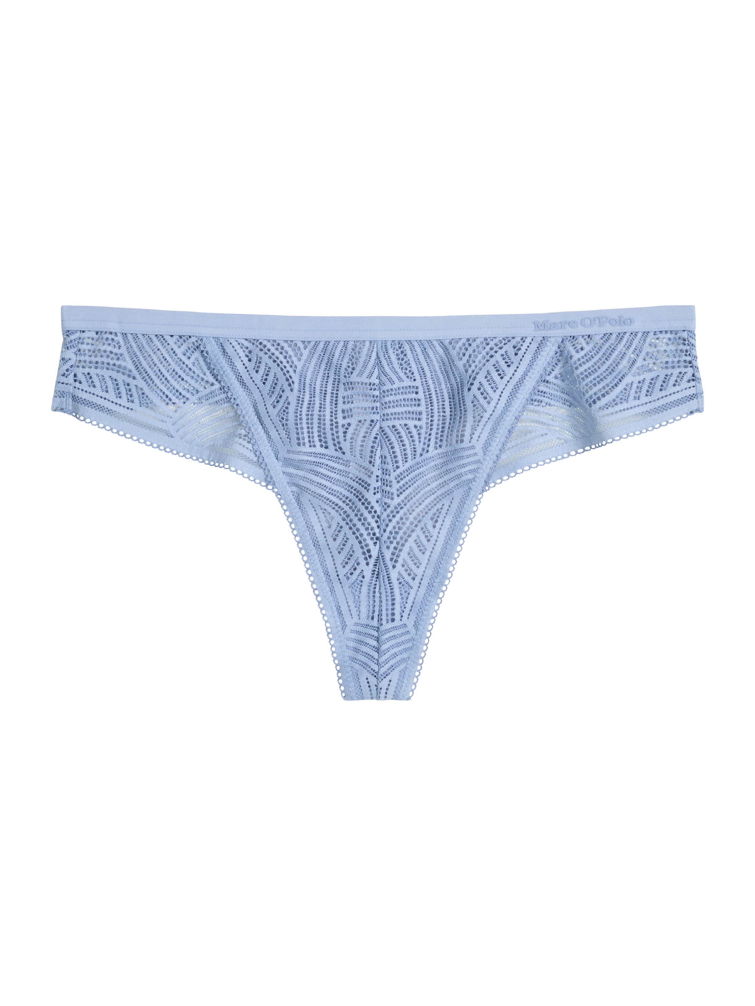 Marc O'Polo String ' Timeless Lace ' in Blauw: voorkant