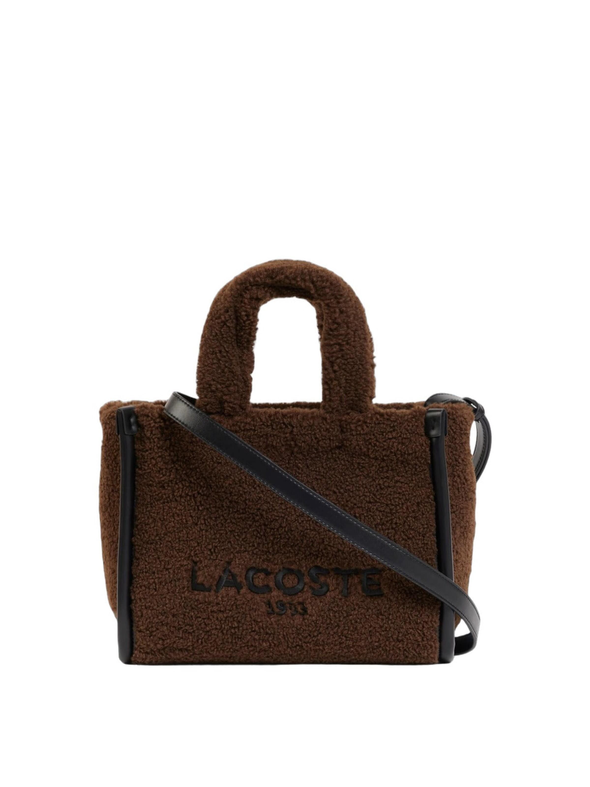 LACOSTE Taška cez rameno 'Lacoste Petit sac cabas Heritage Noir/Marron', veľkosť One Size - hnedá, Produkt