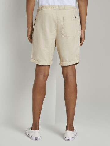 TOM TAILOR DENIM Regular Shorts in Beige