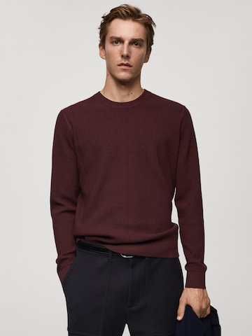 MANGO MAN Pullover 'ANTIGUA' in Rot: Vorderseite