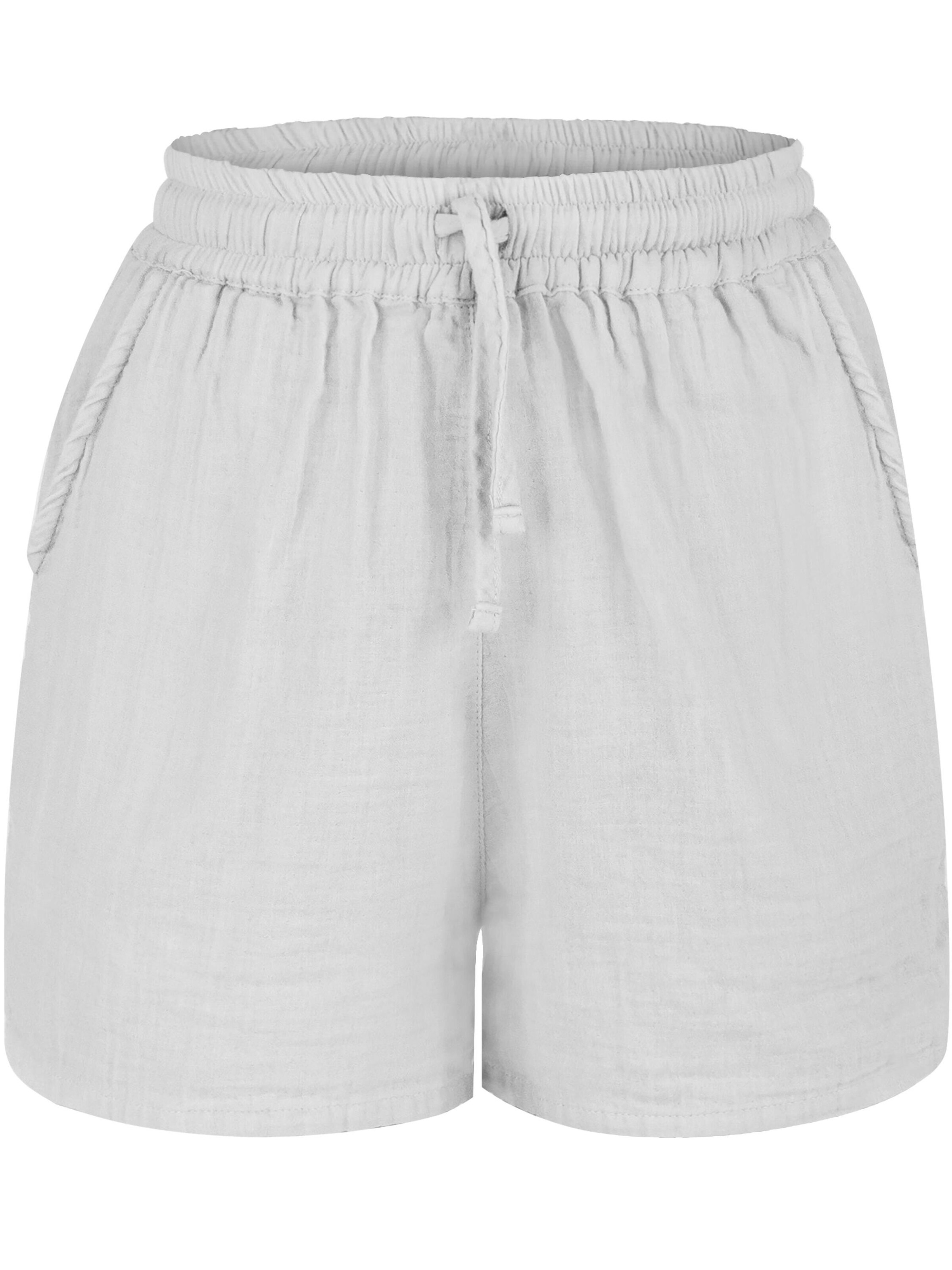 Janice Regular Pants in White: front