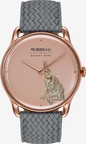 August Berg Analog Watch 'MORRIS & CO' in Pink: front