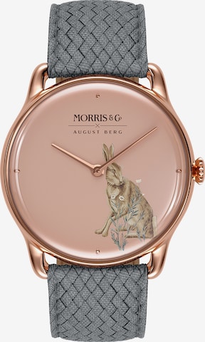 Montre à affichage analogique 'MORRIS & CO' August Berg en rose : devant