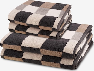 ROSS Towel 'Three Stars' in Grey: front