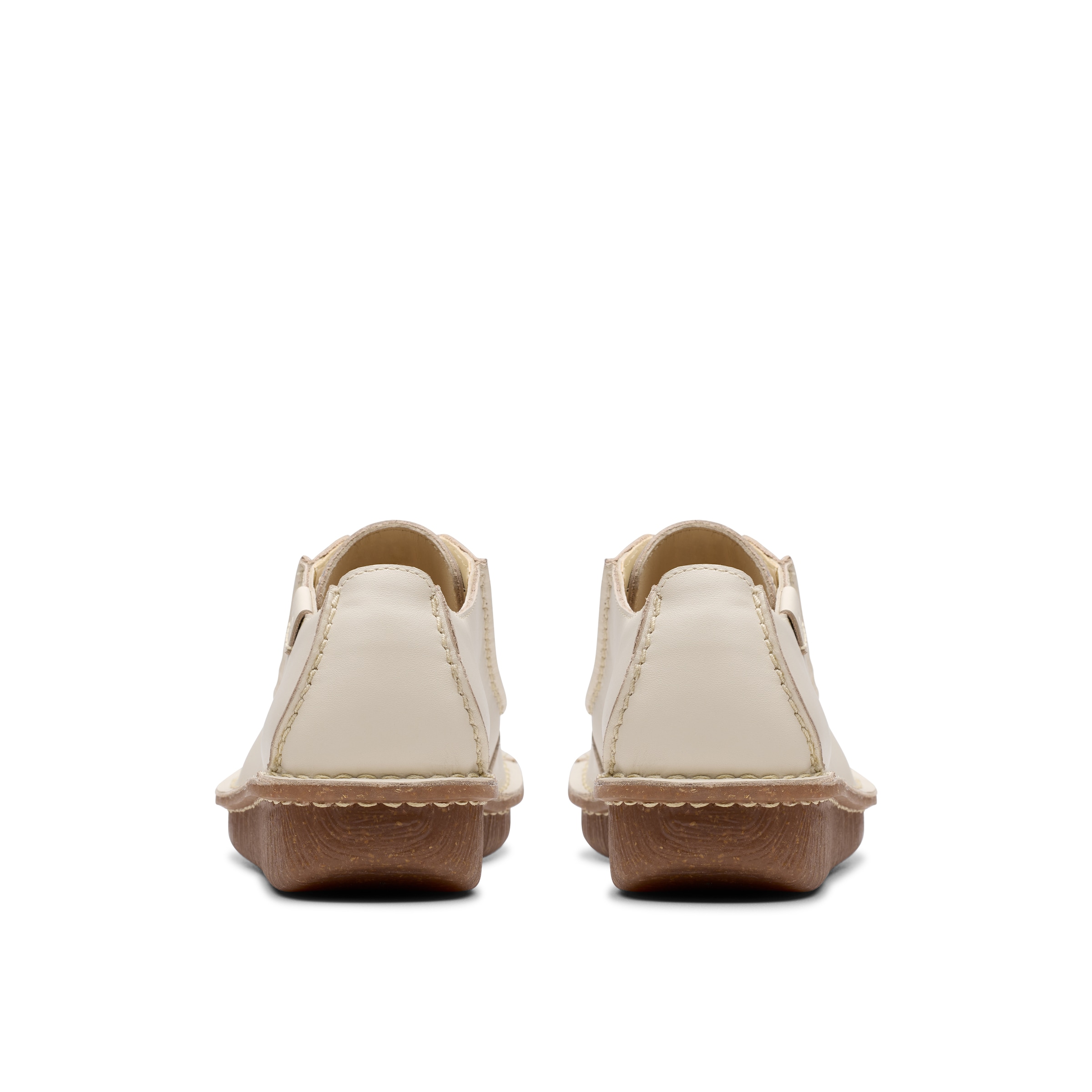 CLARKS - Sapatilha com atacadores 'Funny Dream' em branco
