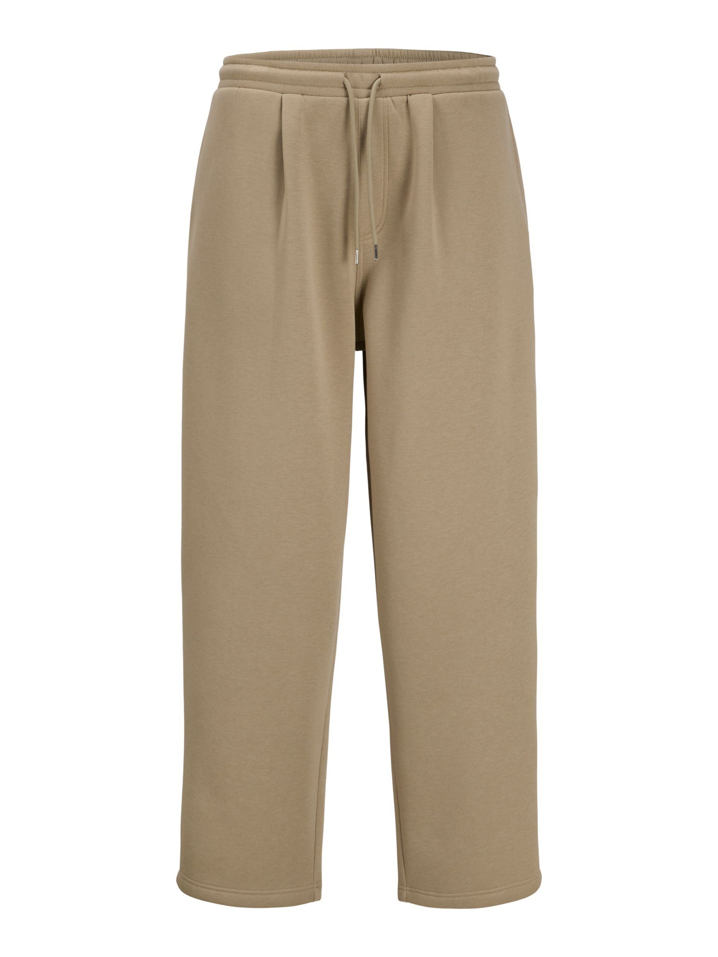 JACK & JONES Barrel Trousers in Beige: front