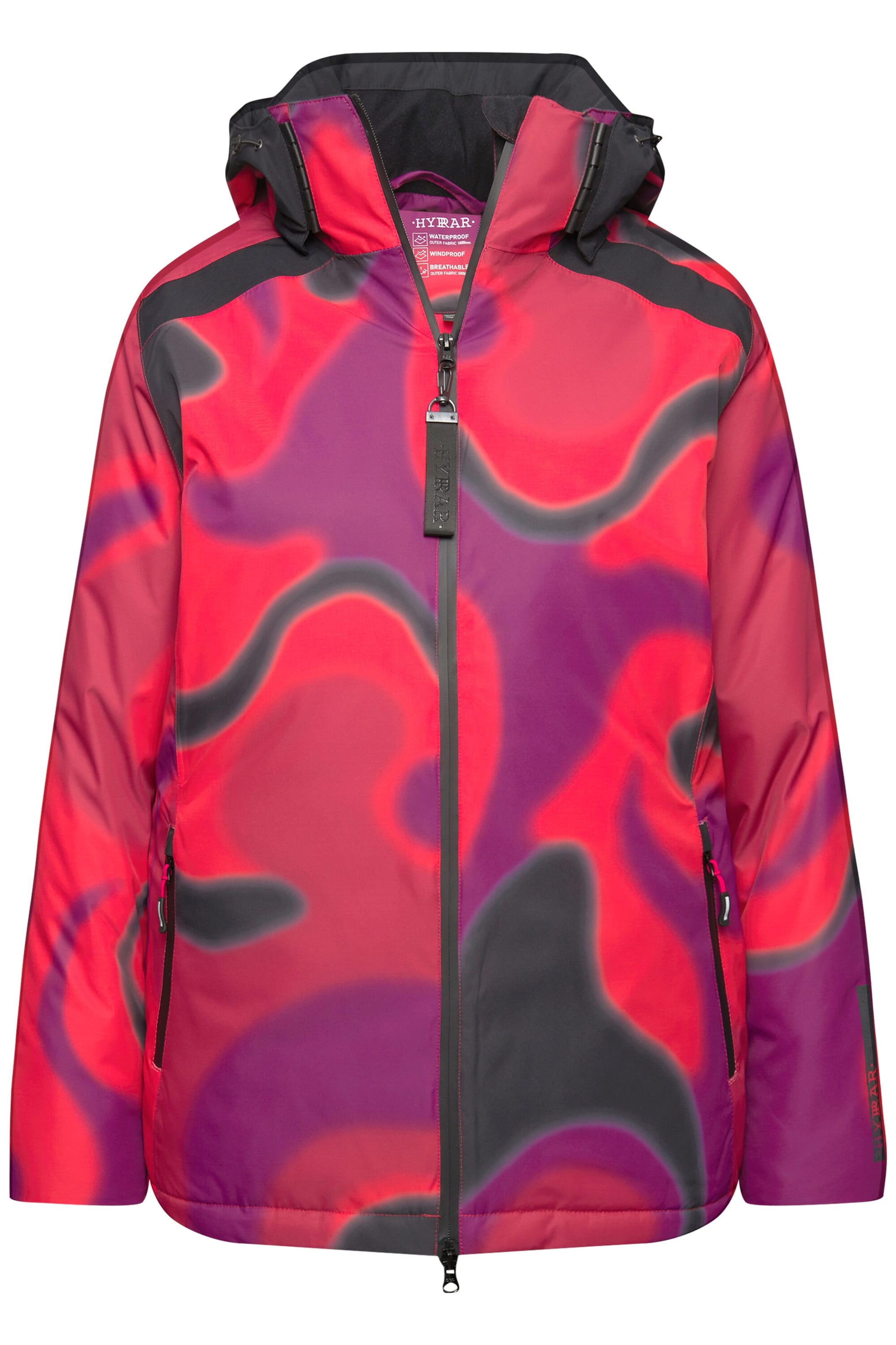 Ulla Popken Functionele jas in Rood: voorkant