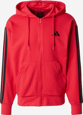 Veste de survêtement 'Essentials' ADIDAS SPORTSWEAR en rouge : devant