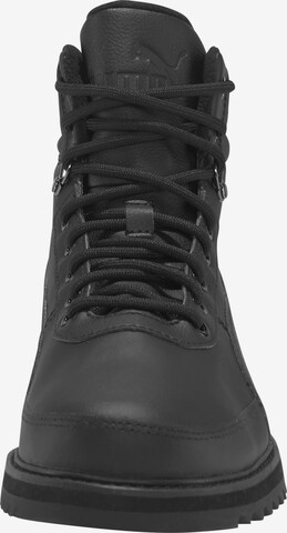 PUMA Lace-Up Boots in Black