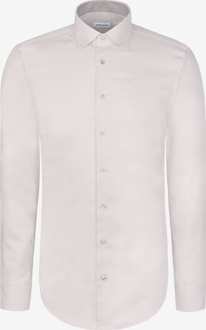SEIDENSTICKER Slim fit Zakelijk overhemd 'Schwarze Rose' in Beige: voorkant