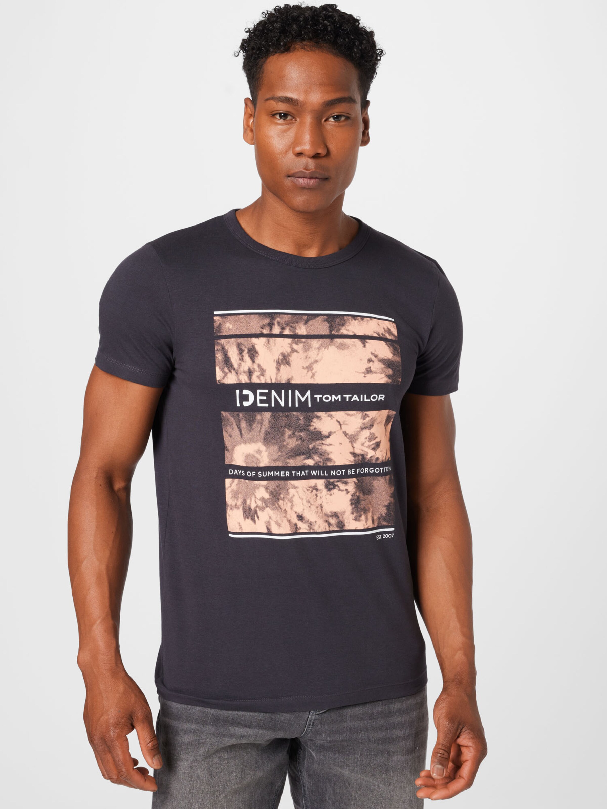 Männer Shirts TOM TAILOR DENIM T-Shirt in Grau - VA38866 Männer Shirts TOM TAILOR DENIM T-Shirt in Grau - VA38866