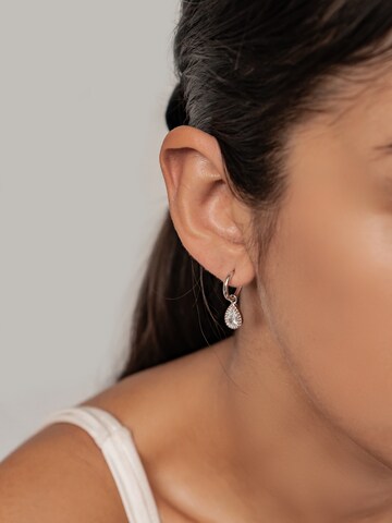 Hey Happiness Ohrringe 'April Birthstone' in Silber