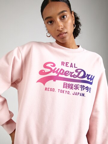 Superdry Tréning póló - rózsaszín