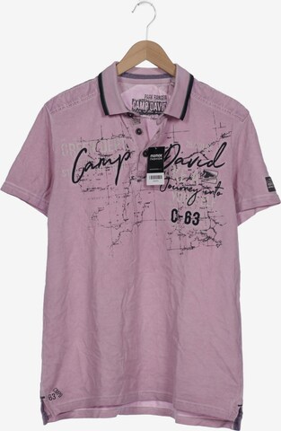 CAMP DAVID Shirt in XL in Pink: front