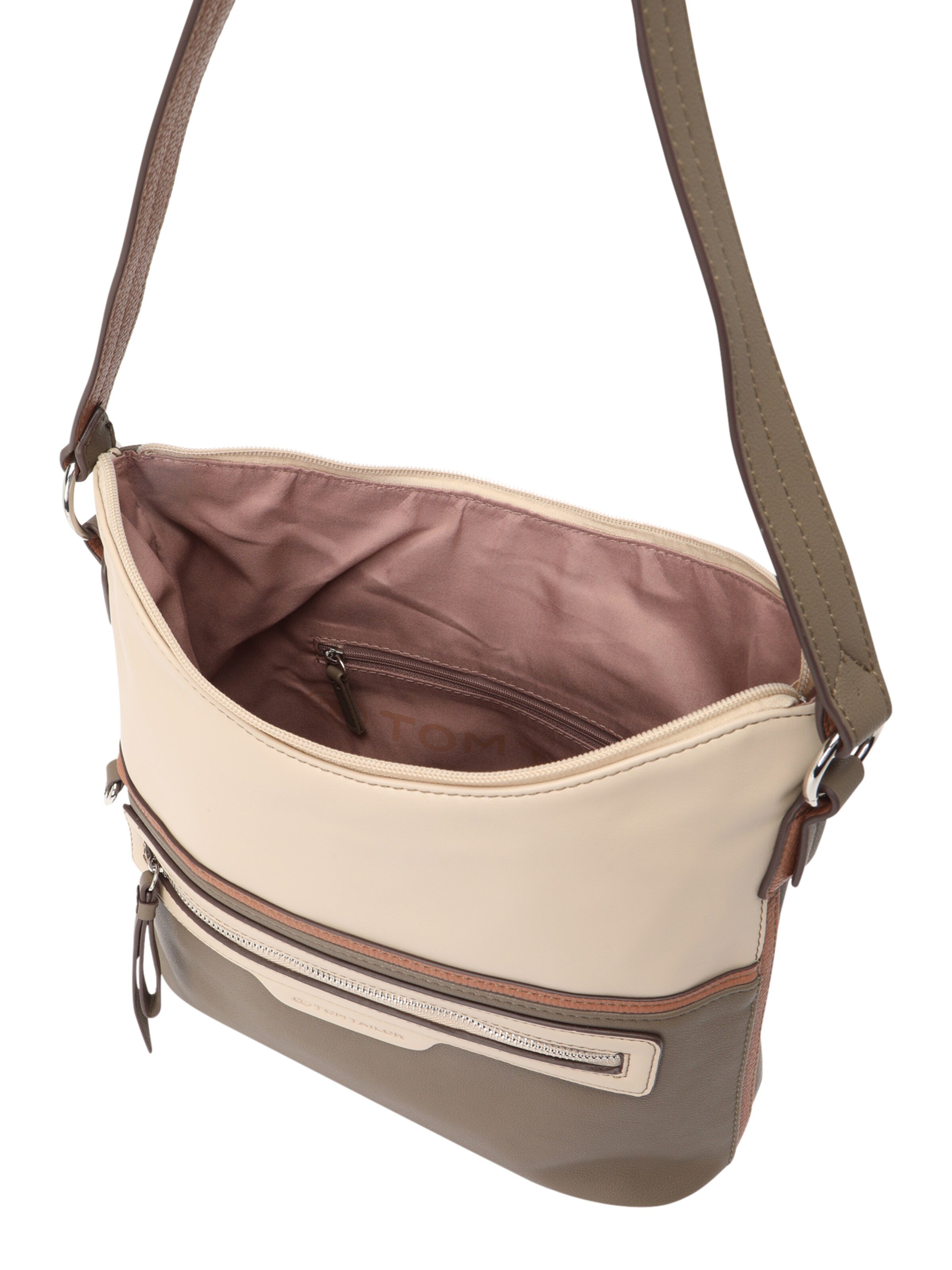 TOM TAILOR Shoulder Bag 'Jule' in Brown