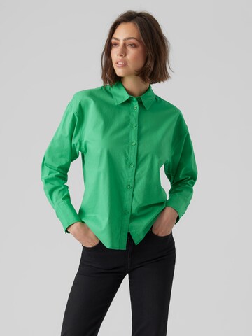 VERO MODA Blouse 'MELIA' in Green: front