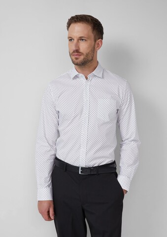 Coupe regular Chemise s.Oliver BLACK LABEL en blanc