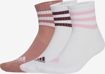 Chaussettes de sport '3-Stripes Cushioned Sportswear Low-Cut 3 Pairs' ADIDAS PERFORMANCE en rouge : devant