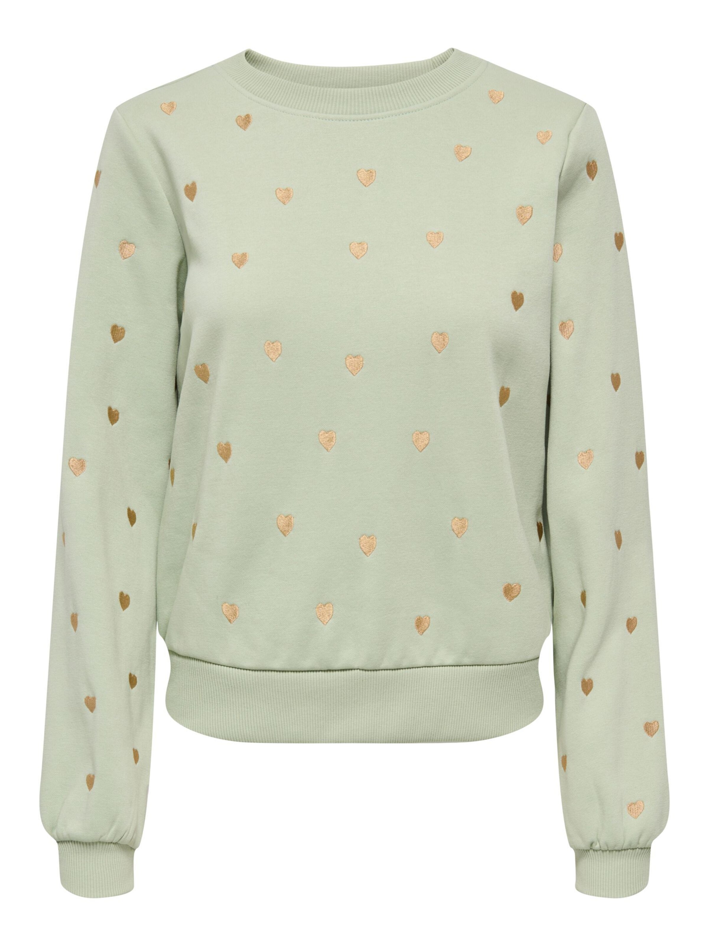 ONLY Sweatshirt 'ONLAtika' in Grün: Vorderseite