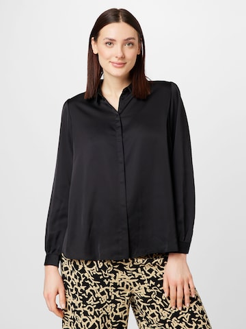 Vila Curve Bluse in Schwarz: predná strana