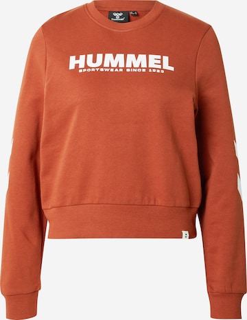 HummelSportska sweater majica 'Legacy' - smeđa boja: prednji dio