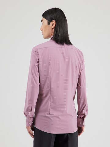 BOSS Slim fit Koszula 'P-HANK' w kolorze różowy