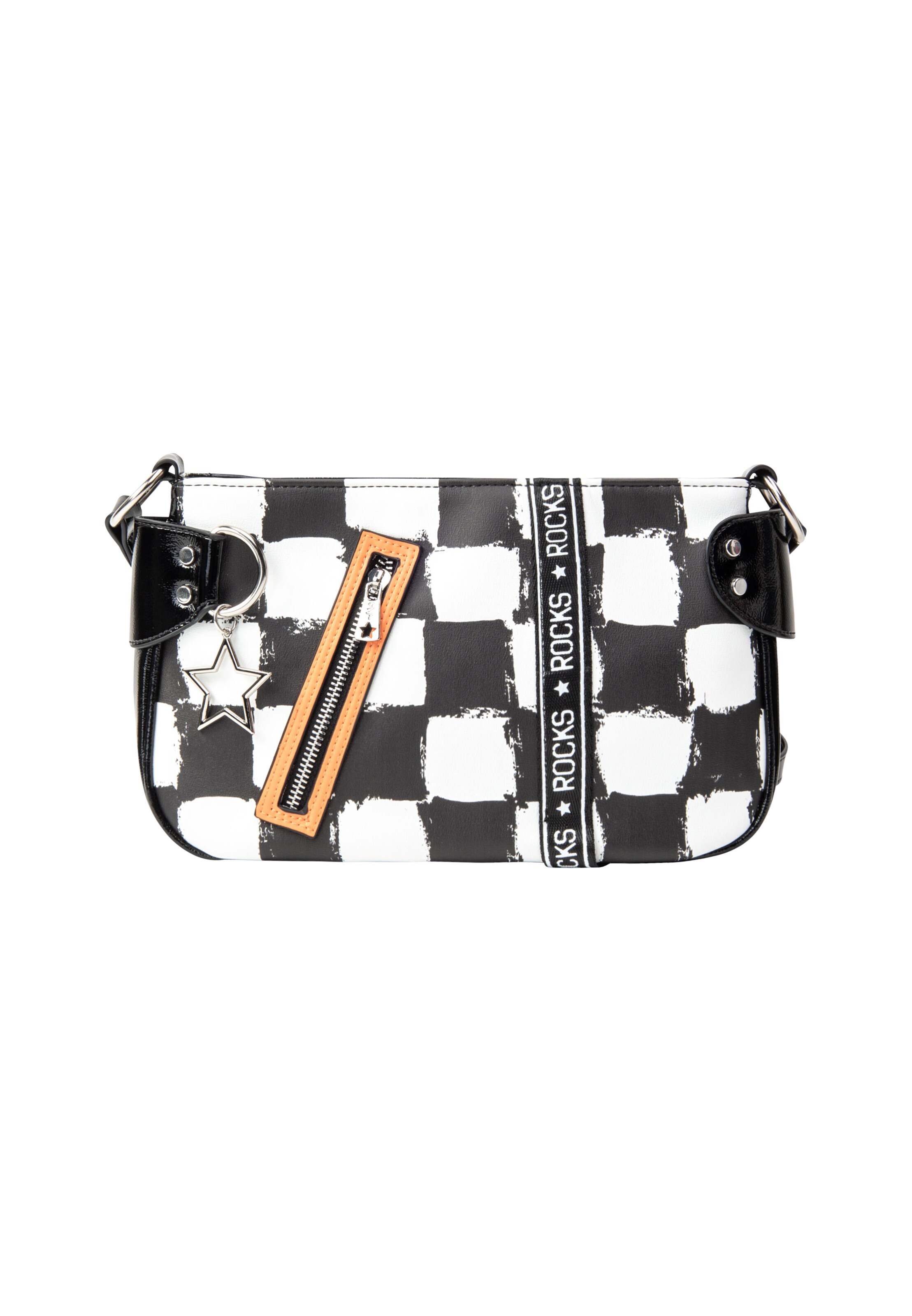 Sac à bandoulière myMo ROCKS en noir : devant