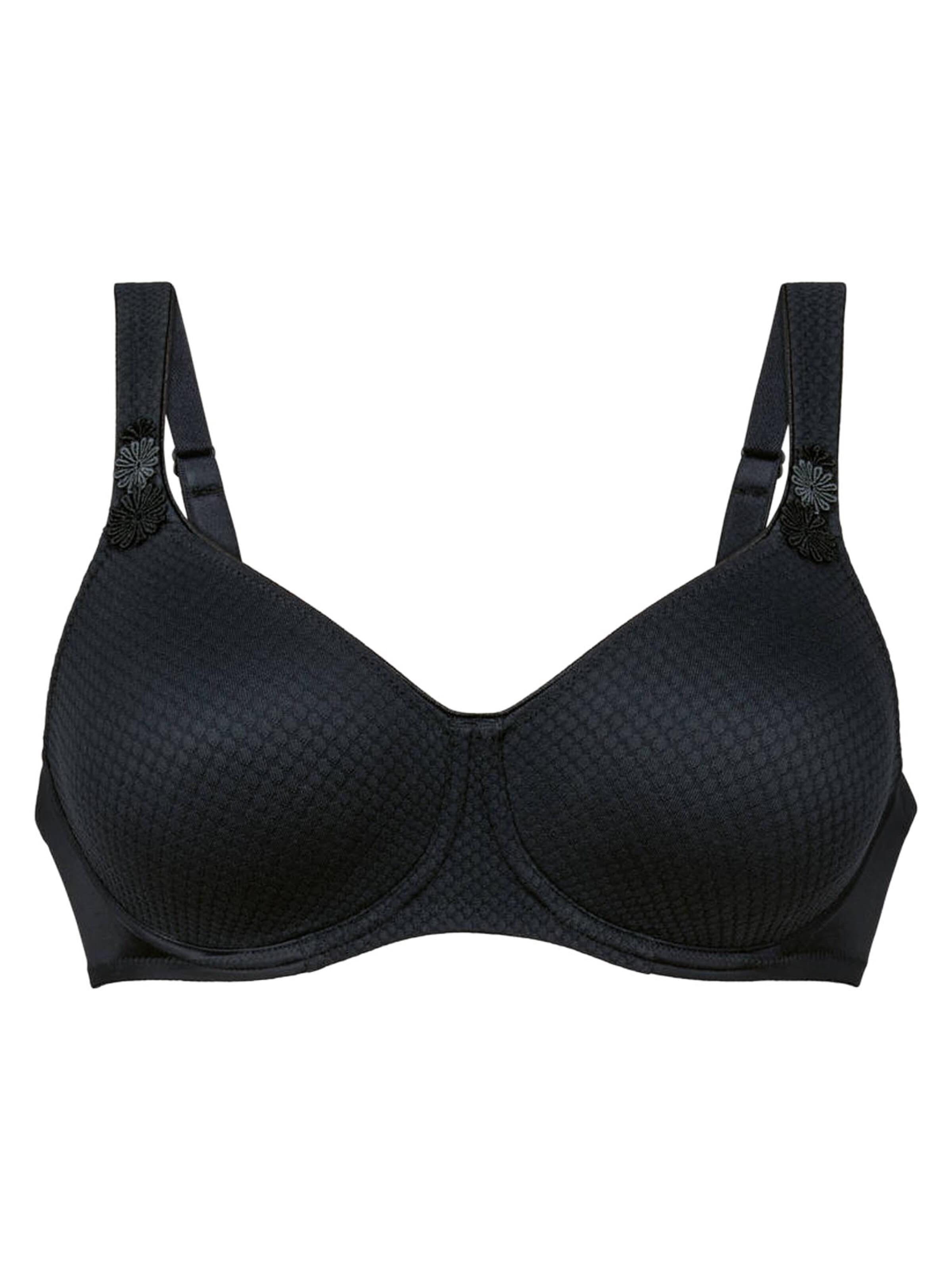 ANITA T-shirt Bra 'Leni' in Black: front