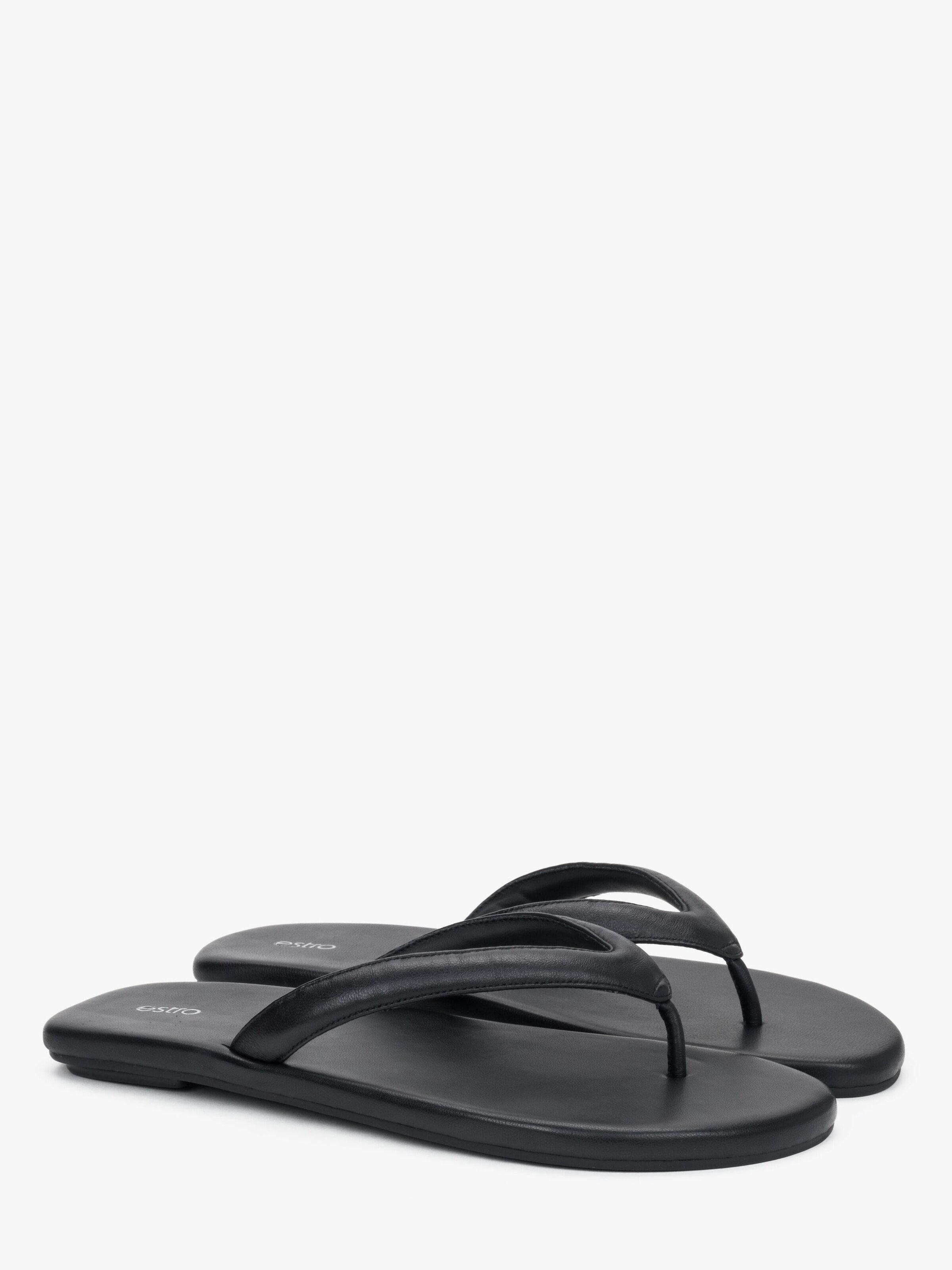 Estro Slippers '004' in Black