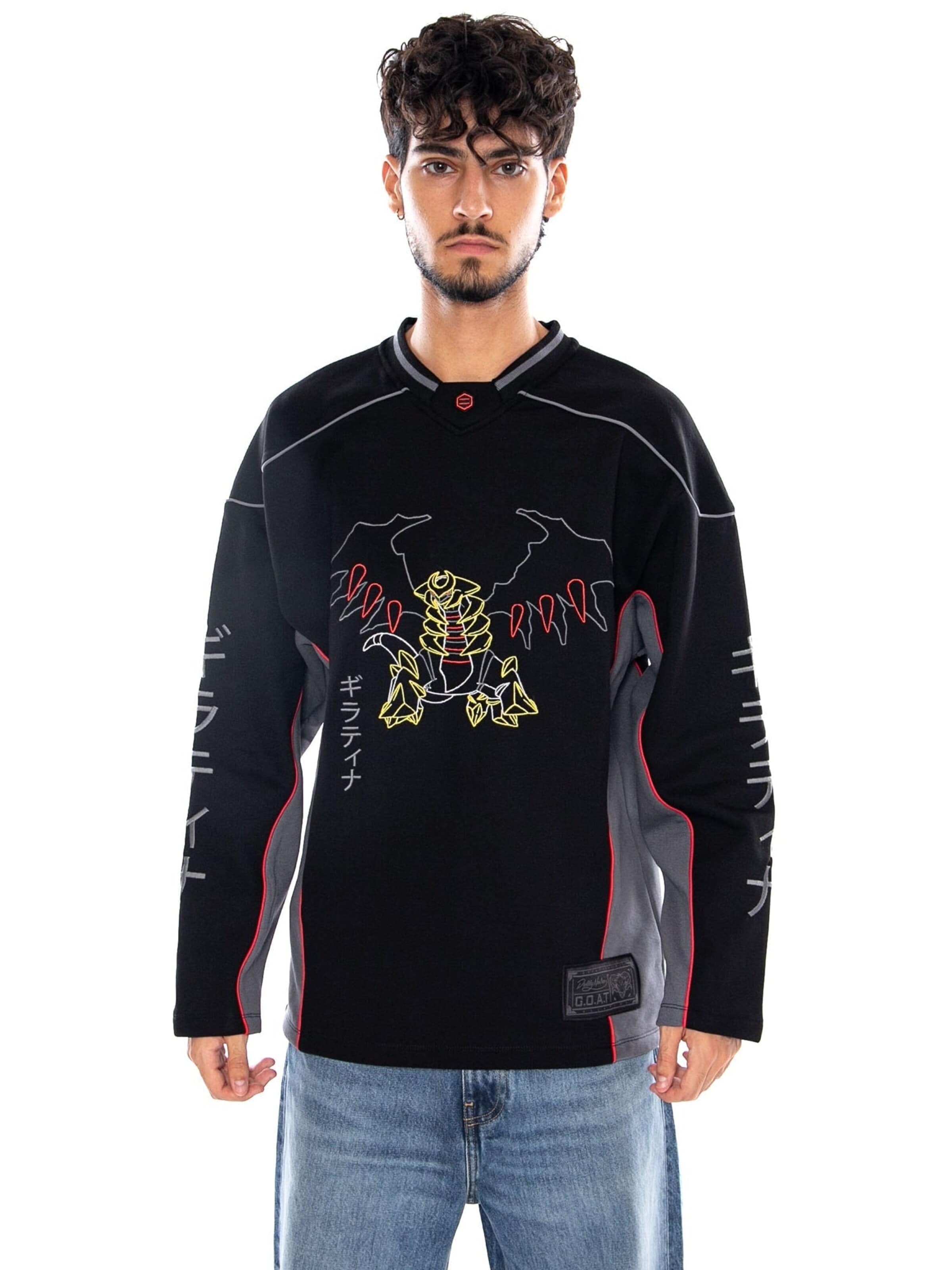 DOLLY NOIRE Sweatshirt 'GIRATINA POKEMON' in Zwart: voorkant