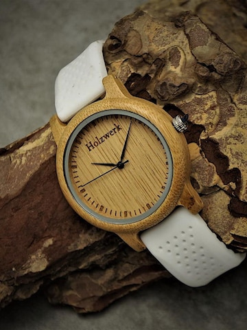 Holzwerk - Reloj analógico 'CELLE' en blanco