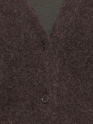 Samsøe Samsøe Pleten brezrokavnik 'Sajeanne' | rjava barva