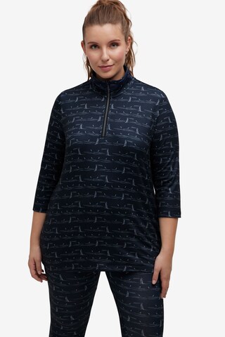 Ulla Popken Shirt in Blauw: voorkant