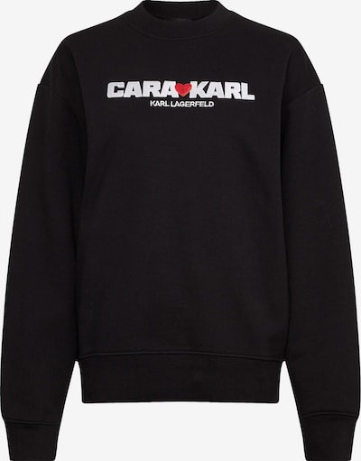 KARL LAGERFELD x CARA DELEVINGNE Sweatshirt in schwarz, Produktansicht