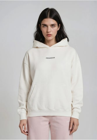 Pegador Sweatshirt 'Malmedy' in Wit: voorkant