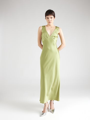 Rochie de seară de la Abercrombie & Fitch pe verde: față