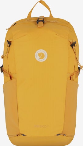 Zaino sportivo 'Abisko' di Fjällräven in giallo: frontale
