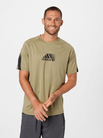 T-Shirt fonctionnel 'Seaso' ADIDAS SPORTSWEAR en vert : devant