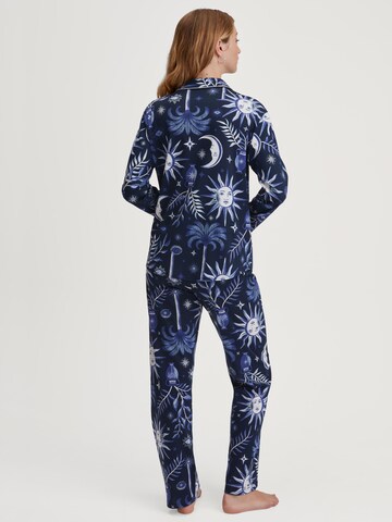 CALIDA Pyjama 'Winter Dreams'‌‌ in Blau