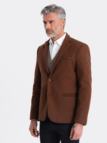 Veste de costume Ombre en marron : devant