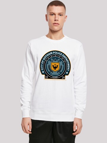 F4NT4STIC Sweatshirt 'DC Comis Superhelden Batman Gotham Police Dept' in Weiß: Vorderseite