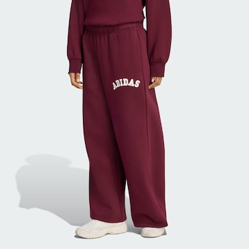 ADIDAS SPORTSWEAR Loose fit Sports trousers in Red: front