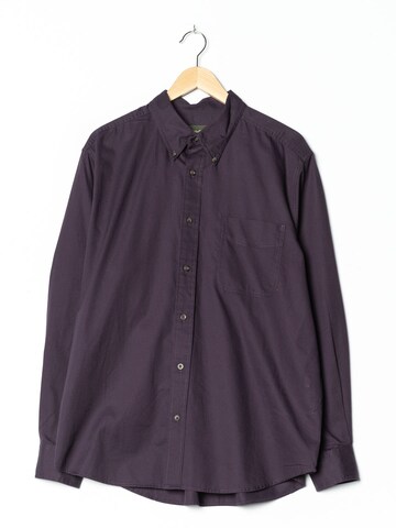 EDDIE BAUER Button Up Shirt in XL in Purple: front