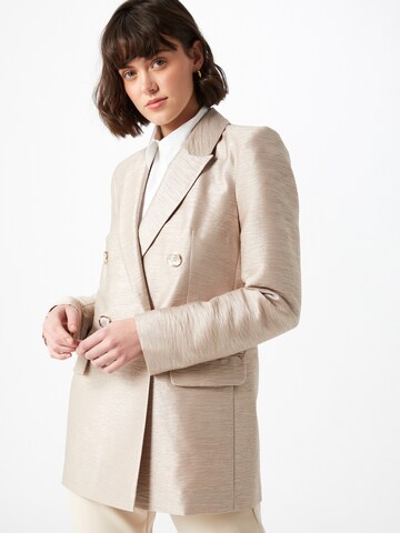 Blazer River Island en beige : devant