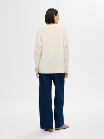 Pull-over 'MALINE' SELECTED FEMME en beige